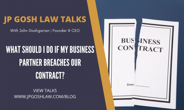 Country Club, Florida Citizens: What should I do if my business partner breaches our contract?