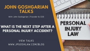 JP Gosh Law Talks for North Lauderdale, FL -  What is The Next Step After a Personal Injury Accident?